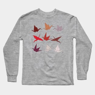 Origami: Paper Cranes Long Sleeve T-Shirt